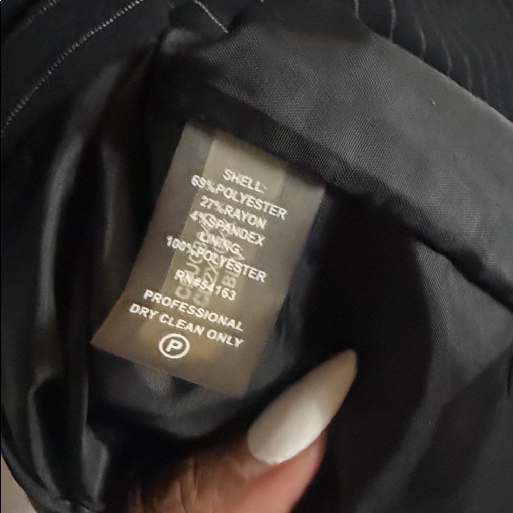 Calvin Klein Black Pinstripe Sheath Dress, 12, fits 10 - Picture 12 of 12